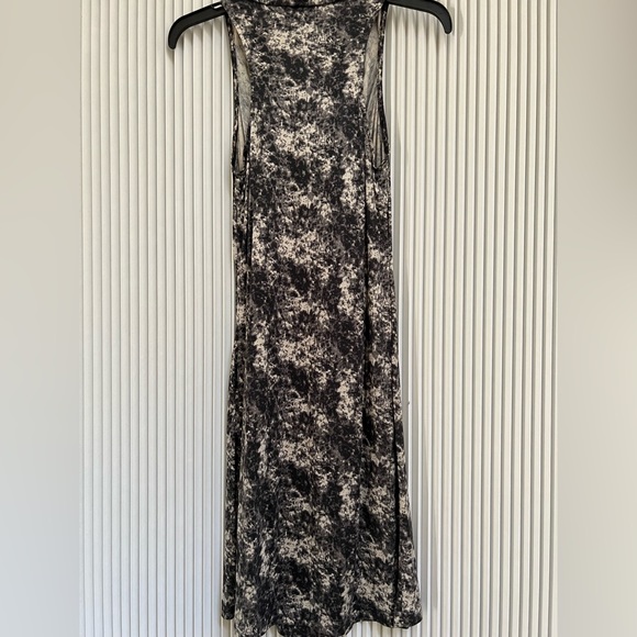 GAP Gap Sheath Black & Beige Dress Sleeveless Racetrack Cowl Neck - Picture 4 of 5